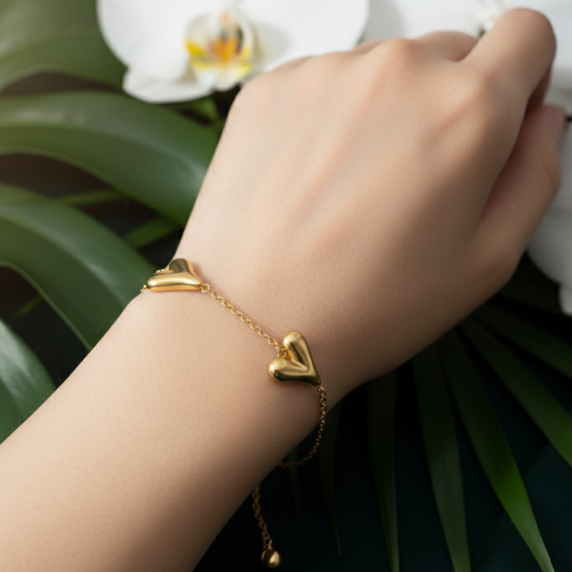 Golden Love Drops Bracelet