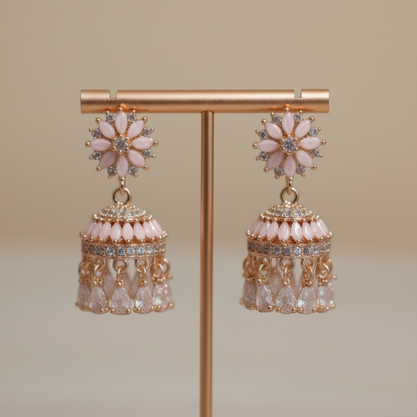Blush Petal Jhumka