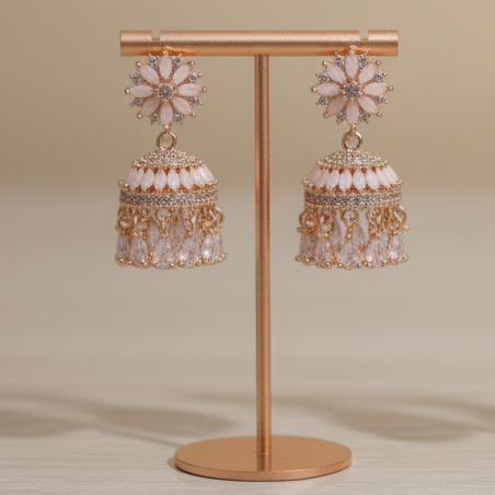 Blush Petal Jhumka