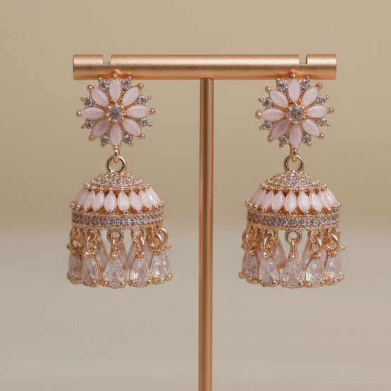 Blush Petal Jhumka