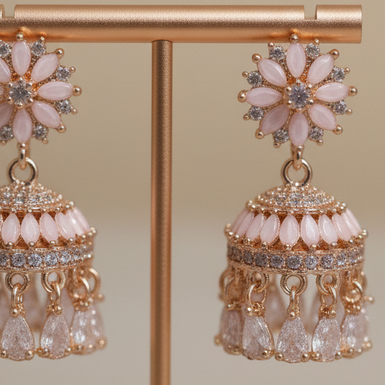 Blush Petal Jhumka