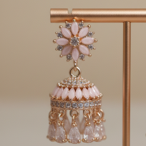 Blush Petal Jhumka