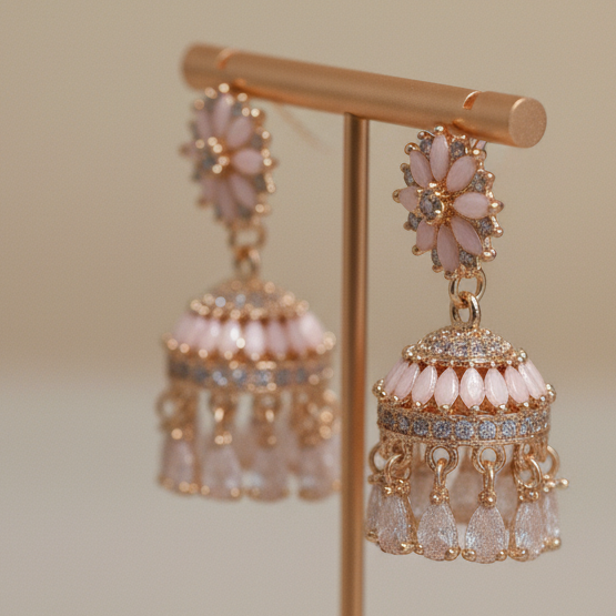 Blush Petal Jhumka