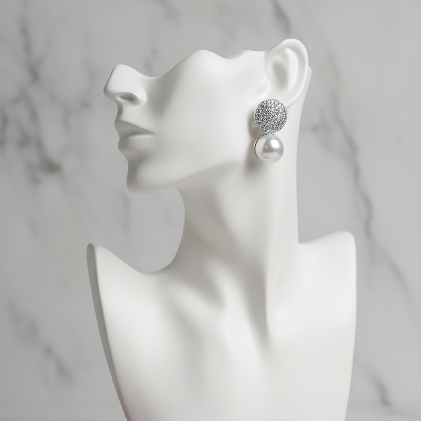 Ivory Petal Earrings