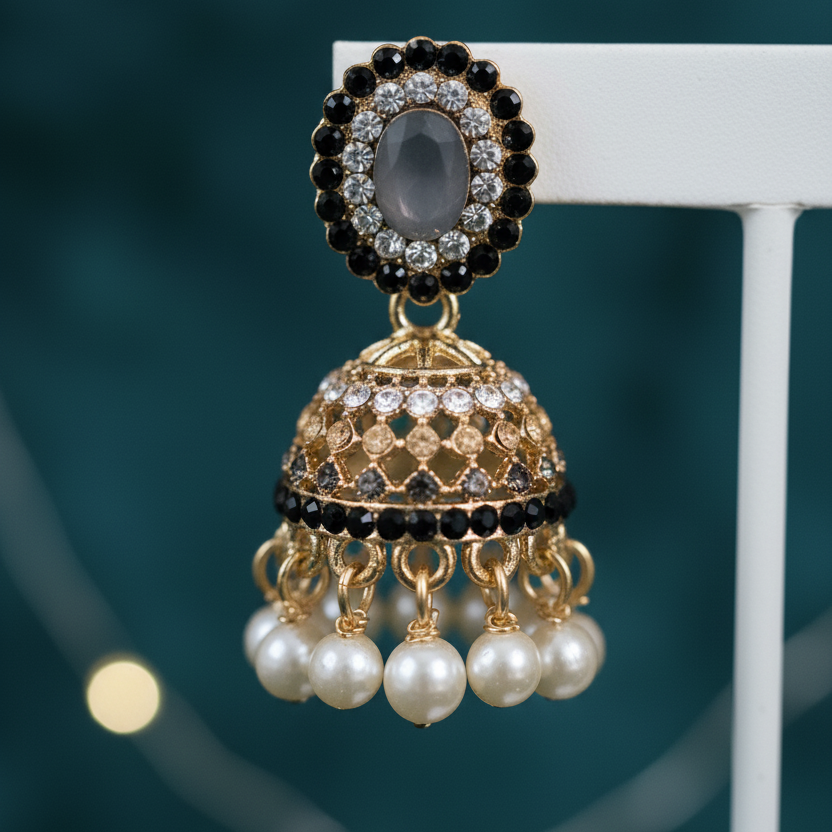 Moonlit Charm Jhumka