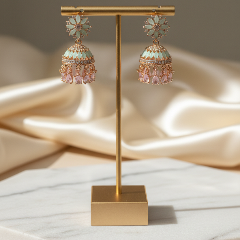 Mint Blossom Jhumka