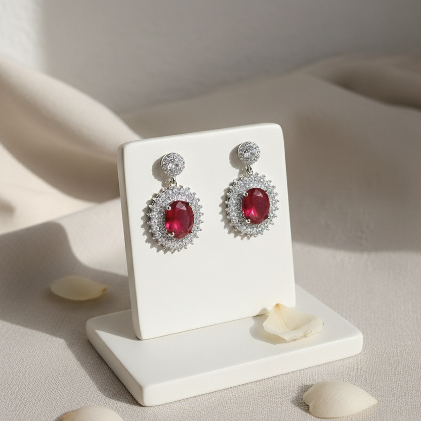 Midnight Petal Earrings