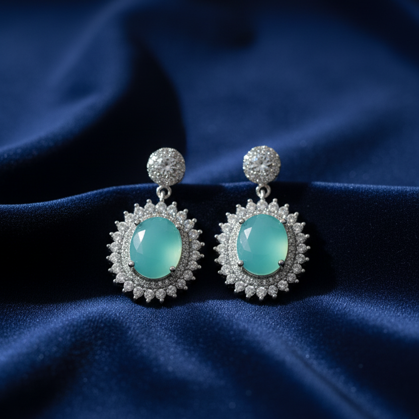 Midnight Petal Earrings