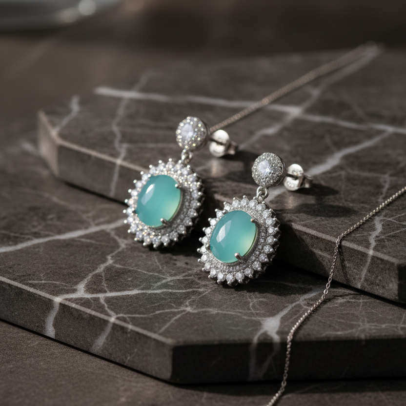 Midnight Petal Earrings